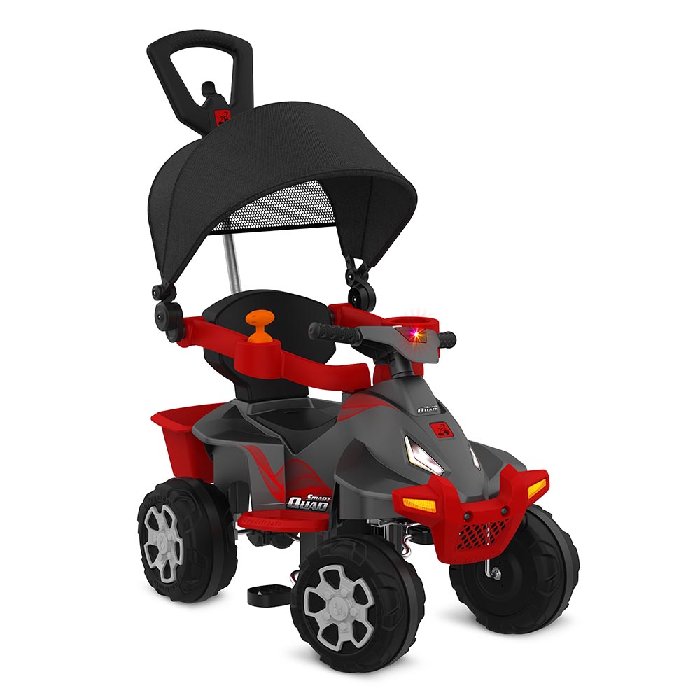 Triciclo Infantil Bandeirante Smart Comfort 3 em 1 Pedal e Passeio