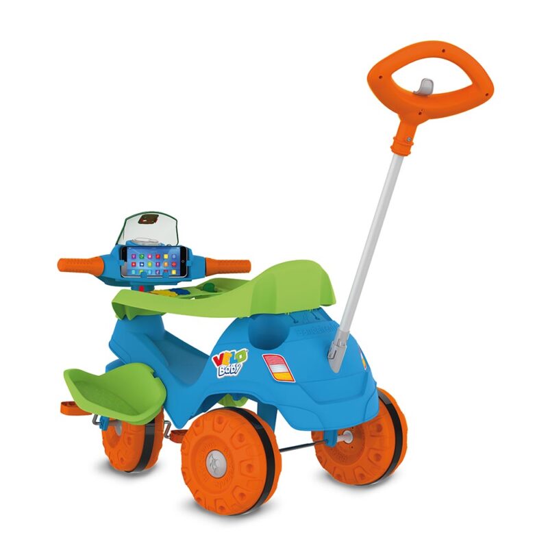 Triciclo Infantil Bandeirante Velobaby Reclinável - 2 em 1 - Pedal