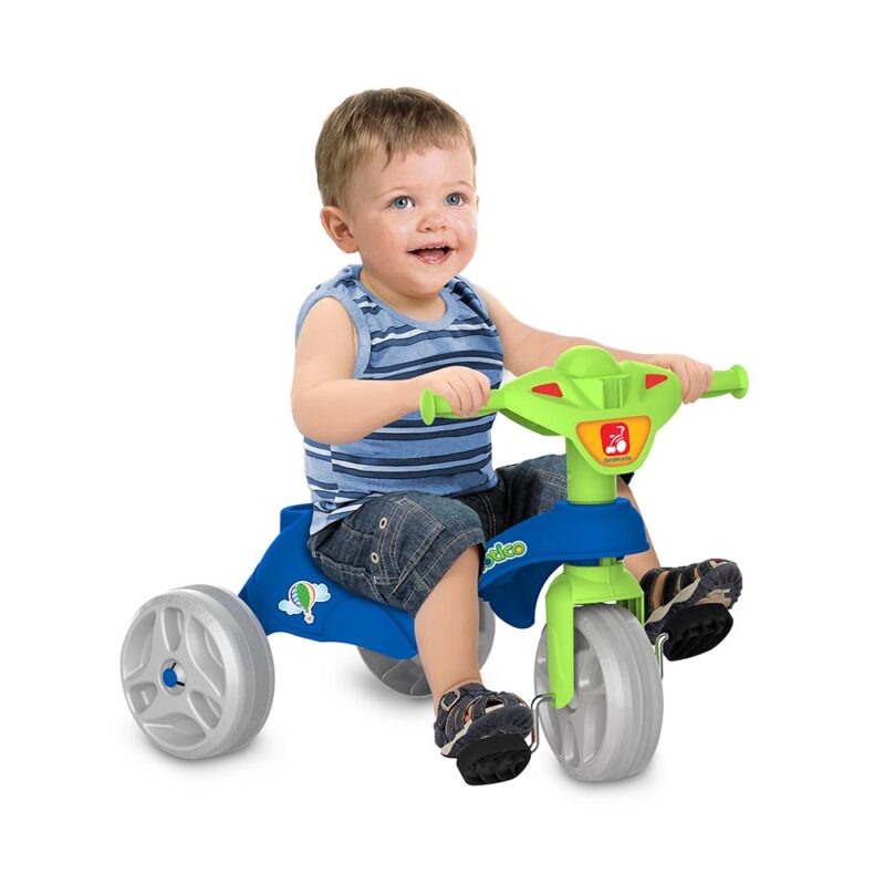 Motoca Triciclo Pedal e Passeio Adventure Azul (841) Brinquedos