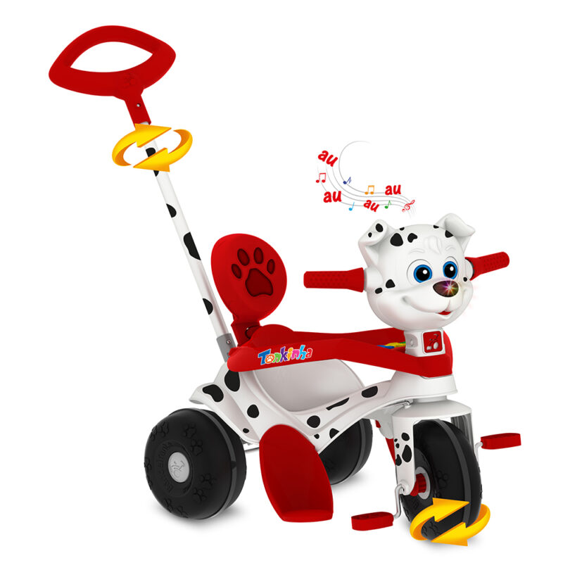 Motoca Triciclo Velobaby Passeio Com Pedal Para Menino