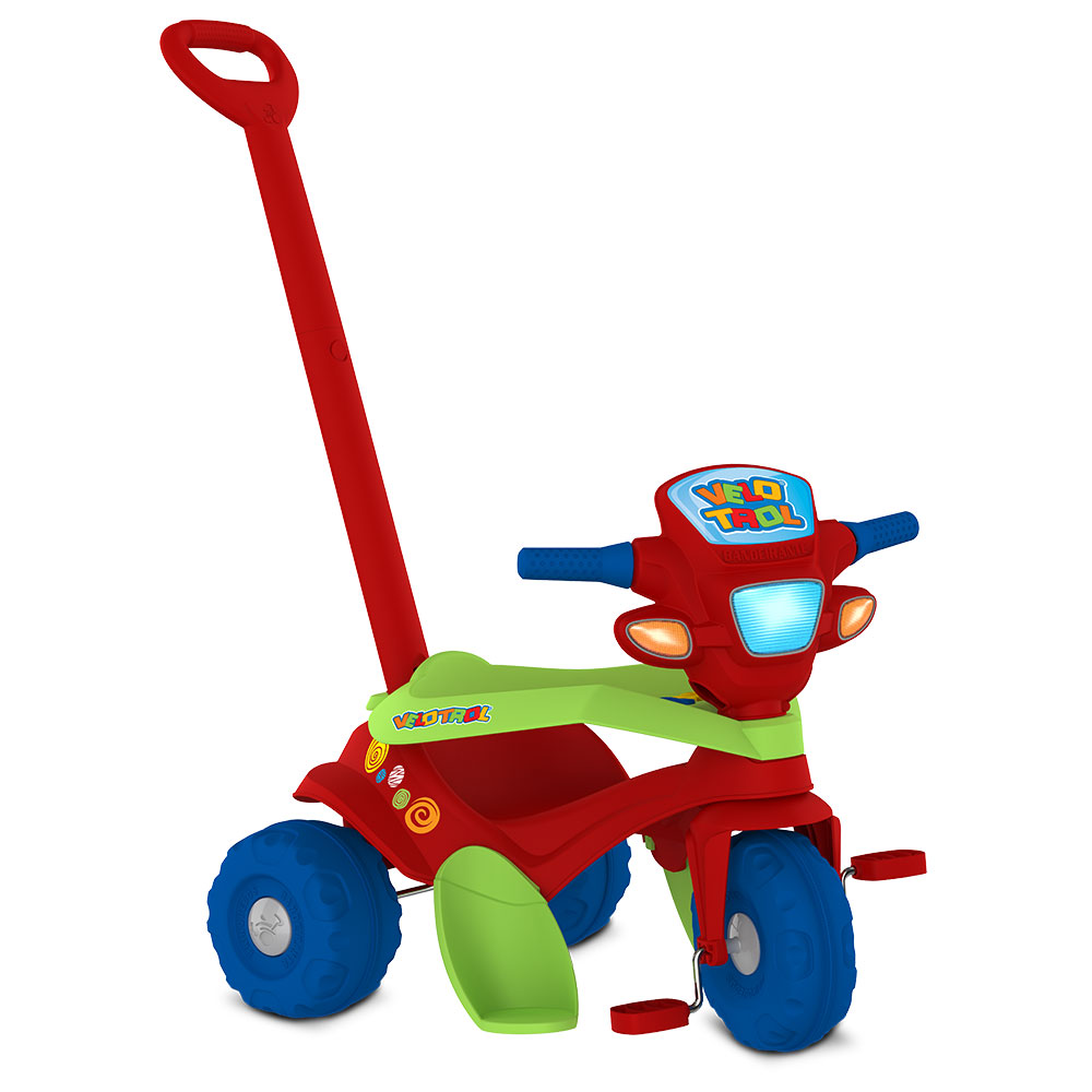 Triciclo Infantil Bandeirante Mototico - Com Empurrador Azul