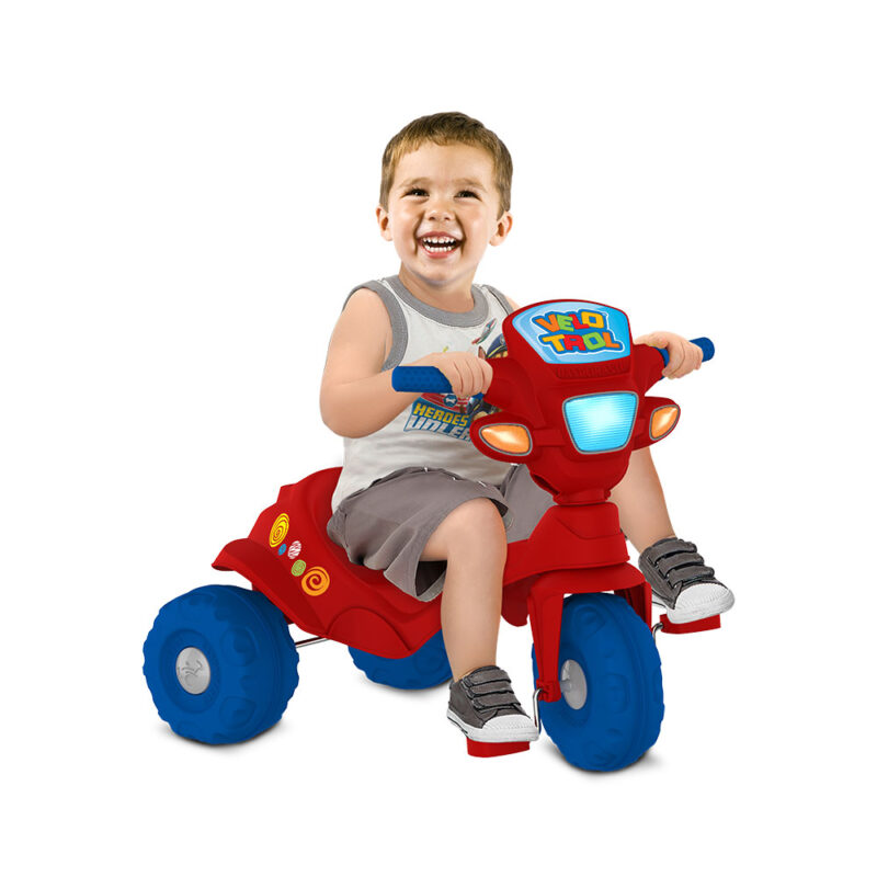 Velotrol Infantil Triciclo Vermelho Motoca Pedalar Menino